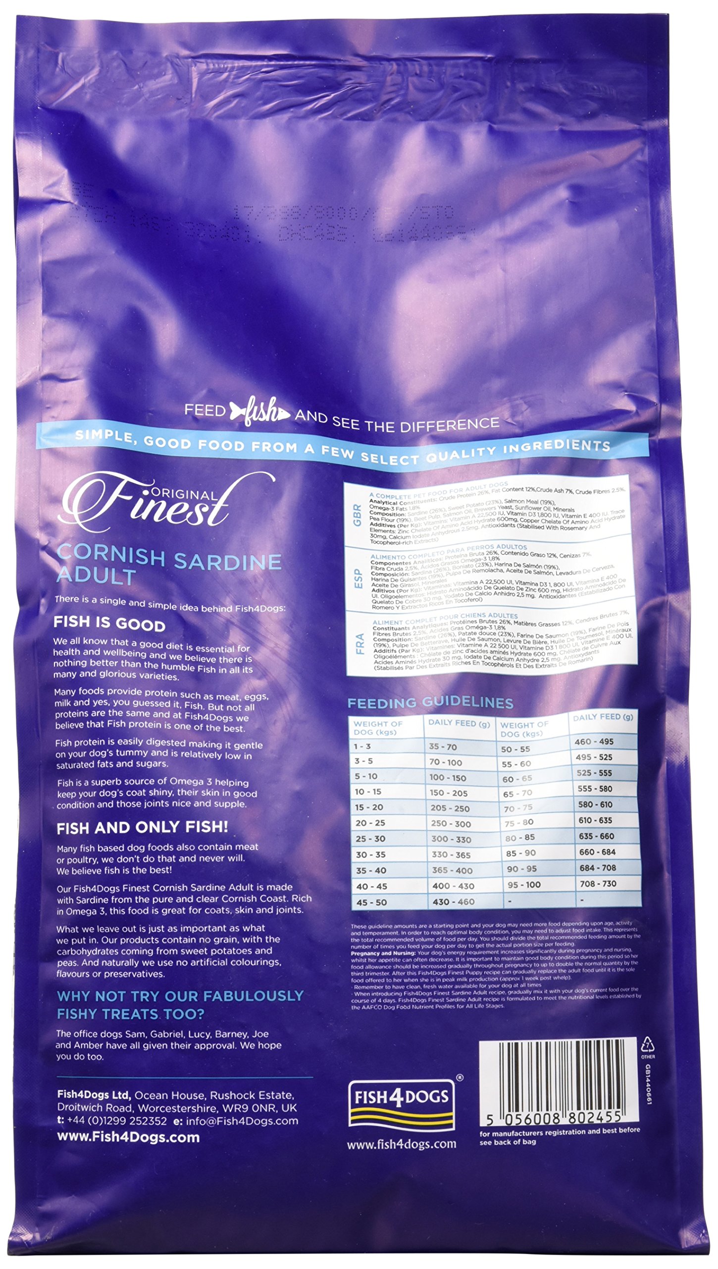 Amazon.co.jp: フィッシュ4ドッグ サーディン 1.5kg : ペット用品